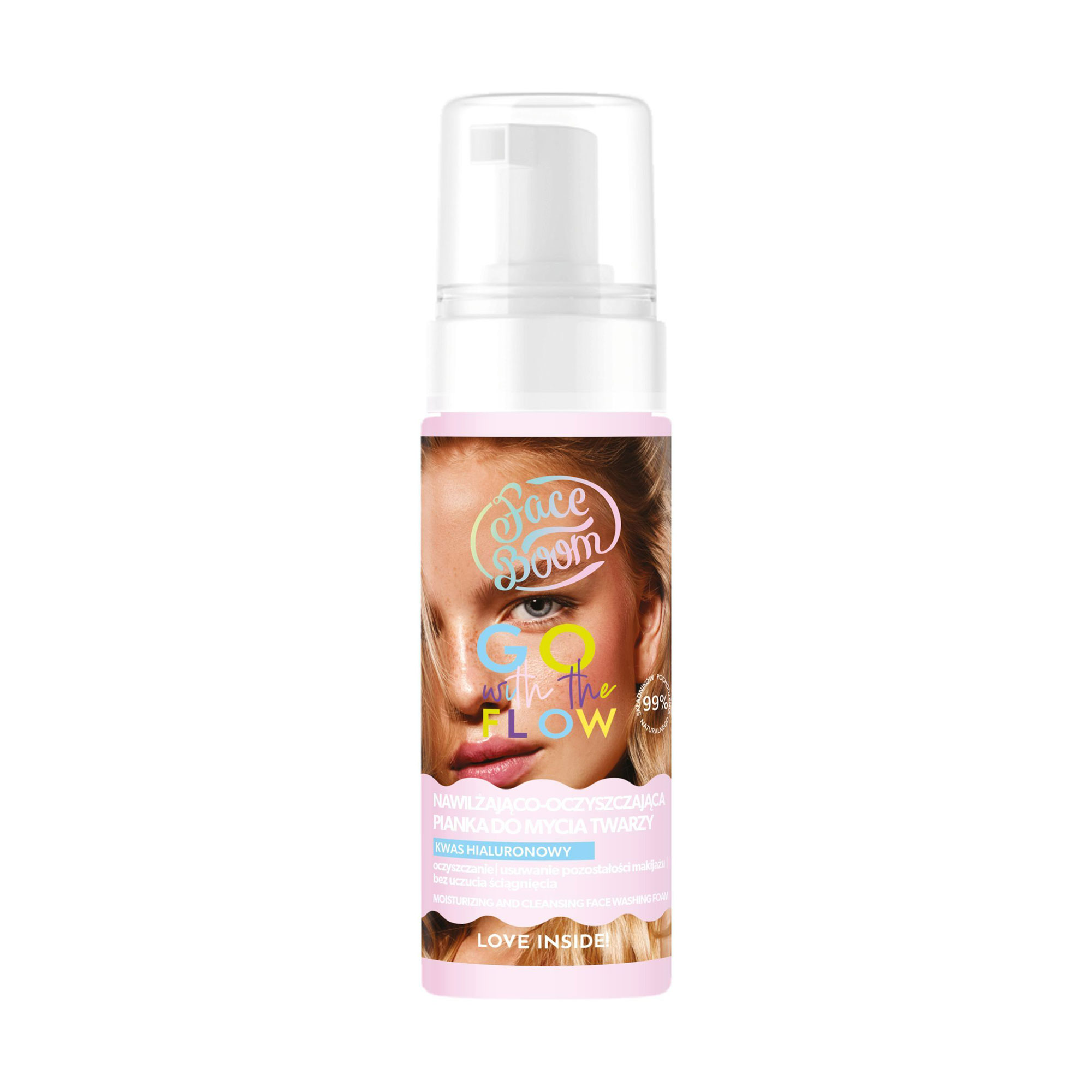 Уцінка! Зволожувальна та очищувальна пінка для обличчя Face Boom Go With the Flow Face Foam, 150 мл